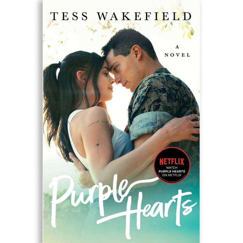Cover novel Purple Hearts. (instagram.com/thisislizallen)