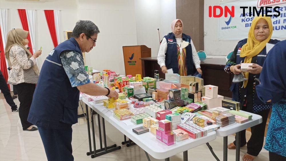 BBPOM Makassar Sita Ratusan Produk Kosmetik Ilegal dan Berbahaya