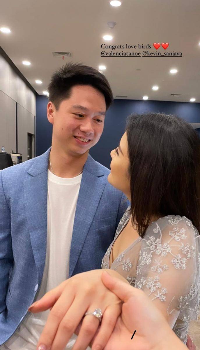 Kevin Sanjaya lamar Valencia Tanoesoedibjo (instagram.com/natashiamidori)