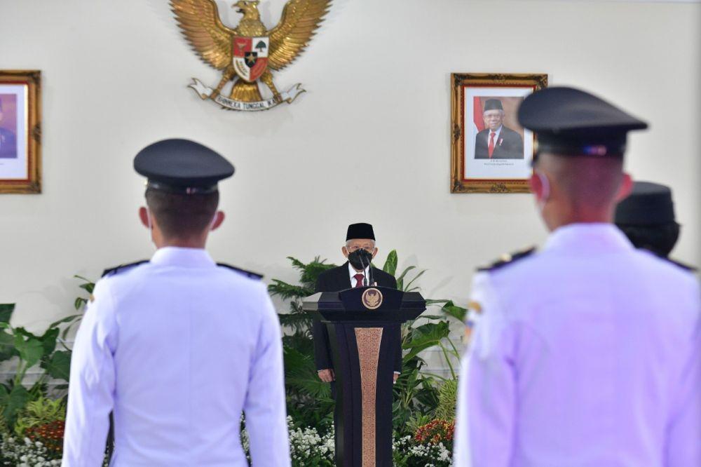 Wapres Ma'ruf Amin lantik 1992 Pamong Praja Muda IPDN (dok. Sekretariat Wakil Presiden)
