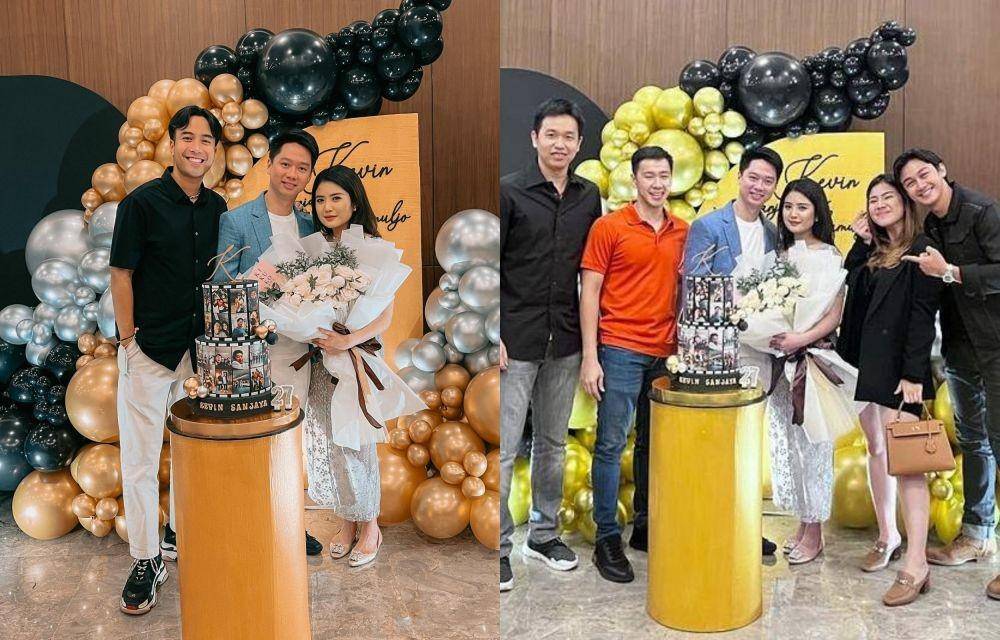 Ulang tahun ke-27 Kevin Sanjaya (Instagram.com/vidialdiano/ | Instagram.com/yuga_waroeng/)