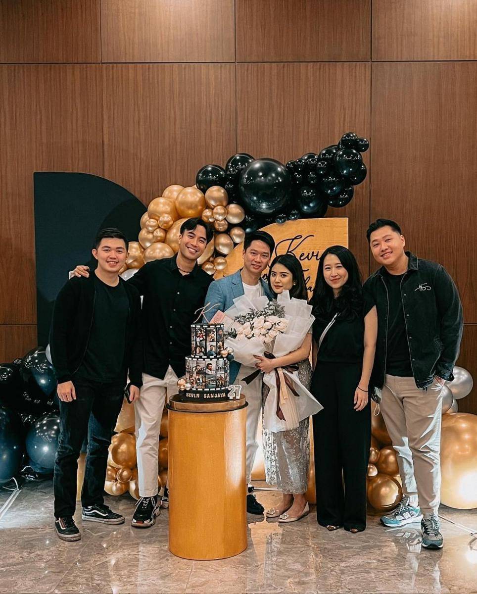 Ulang tahun ke-27 Kevin Sanjaya (Instagram.com/vidialdiano/)