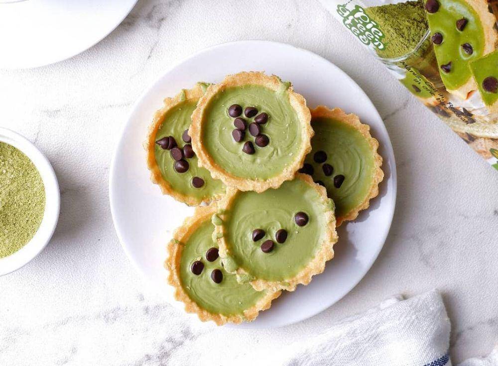 ilustrasi matcha mini pie (instagram.com/thediandrafamily)