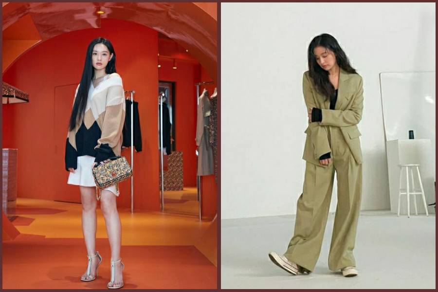 kolase ootd Kim Ji Won (instagram.com/geewonii | instagram.com/geewonii_pr_crew)