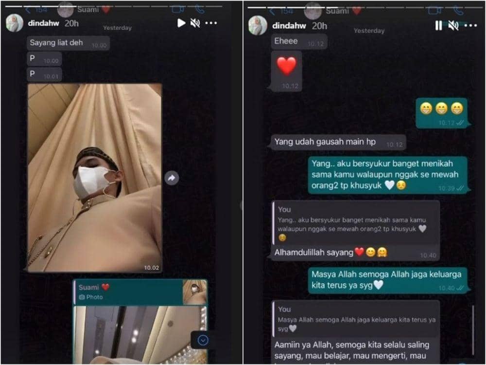 isi chat Dinda Hauw dan Rey Mbayang (instagram.com/dindahw)