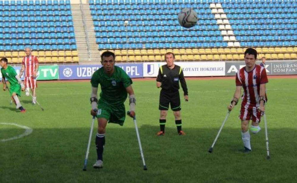 Potret Uzbekistan Amputee dalam sebuah pertandingan. (Instagram/@uzbekistanamputee).