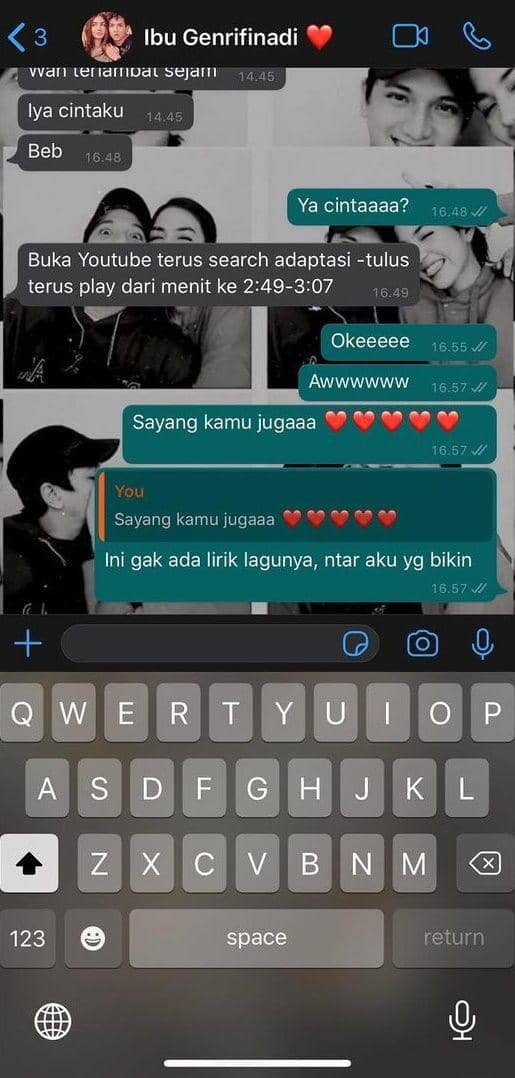 isi chat Ge Pamungkas dan Kyku (instagram.com/gepamungkas)