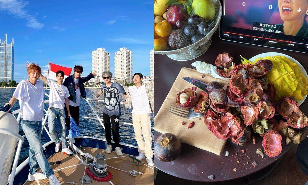 NCT Dream dan buah manggis (instagram.com/nct_dream| https://weibo.com/n/KHCHENLE)
