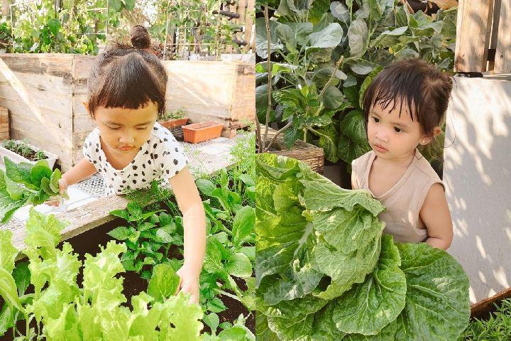 9 Potret Anak Young Lex saat Berkebun, Gemesin Bukan Main!
