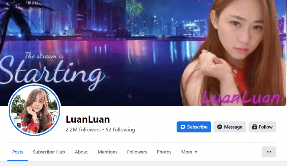 facebook page luanluan (facebook.com/LuanLuan)
