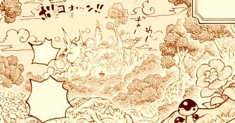 Kondisi Udon akibat Mori Mori no Mi, Buah Iblis Ryokugyu. (Dok. Shueisha)