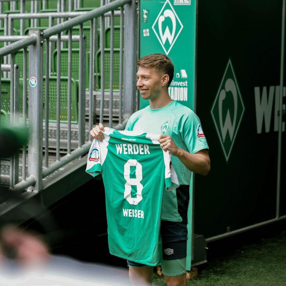 Mitchell Weiser saat memperkuat Werder Bremen. (instagram.com/werderbremen)