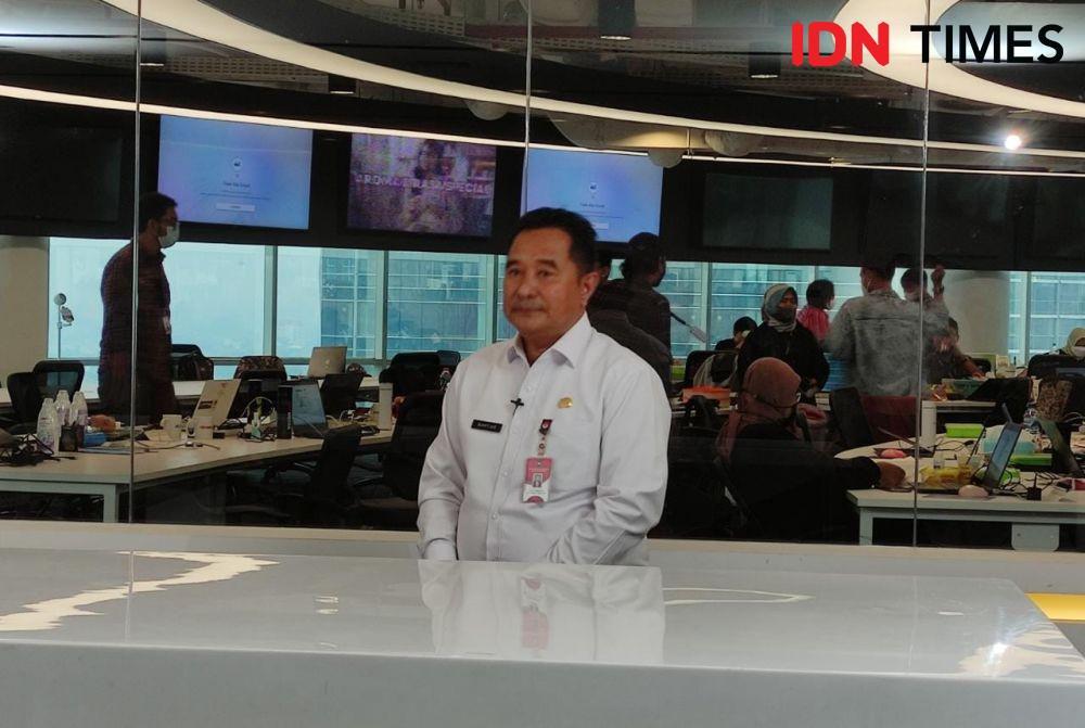 Direktur Jenderal Politik dan Pemerintahan Umum, Kementerian Dalam Negeri (Kemendagri) RI, Bahtiar saat mengunjungi IDN Times (IDN Times/Yosafat Diva Bayu Wisesa)