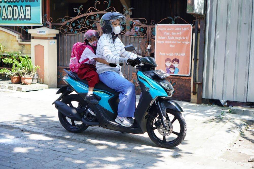 Yamaha Gear 125 menjadi salah satu matic yang cocok untuk postur tubuh kecil (dok. YIMM)