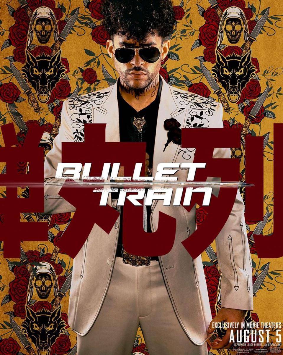 Bad Bunny sebagai Wolf dalam film Bullet Train (dok. Sony Pictures Entertainment/Bullet Train)