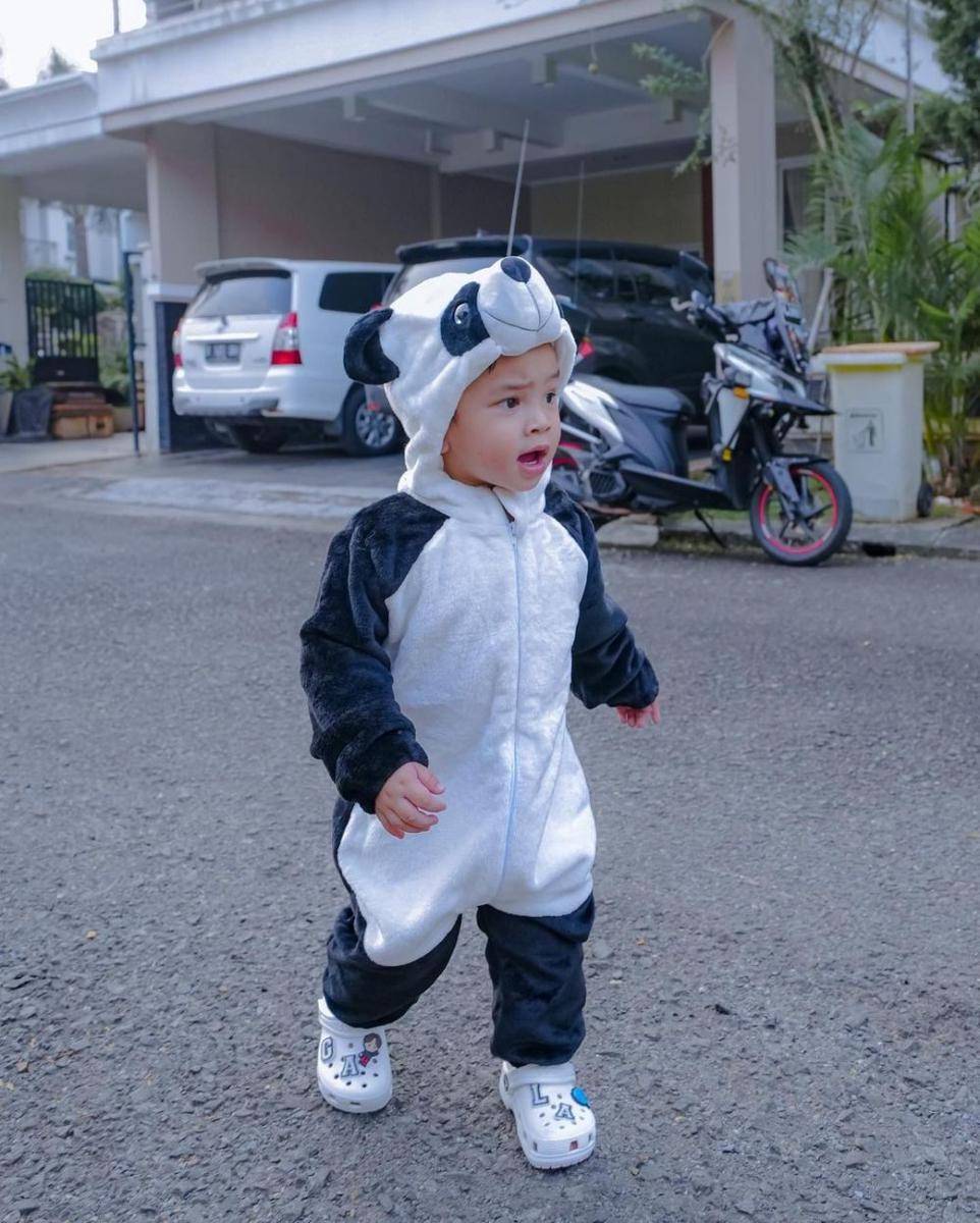 potret Gala pakai kostum panda (instagram.com/fuji_an)
