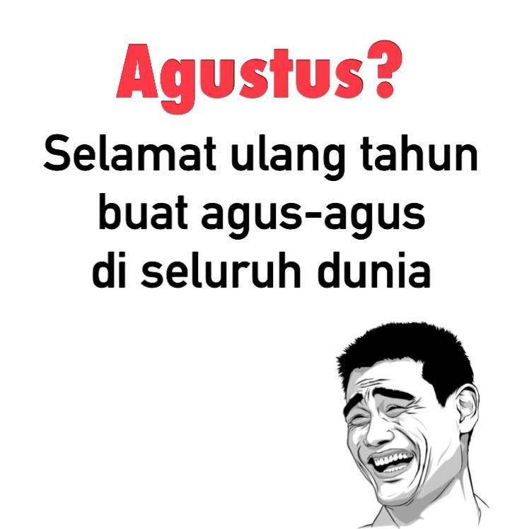 meme pemilik nama Agus (facebook.com/memeandragecomicindonesia)