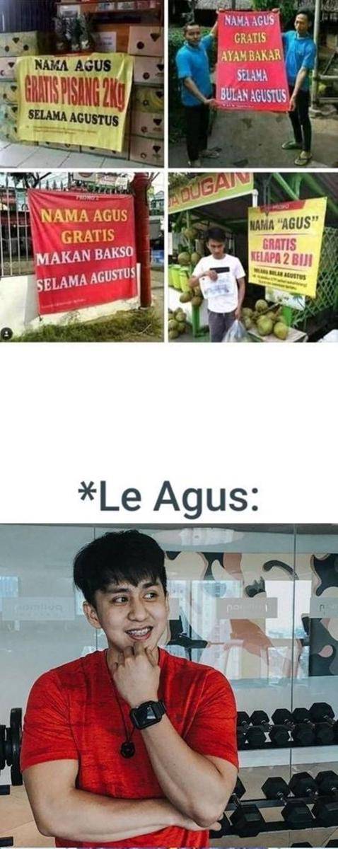 meme pemilik nama Agus (1cak.com)