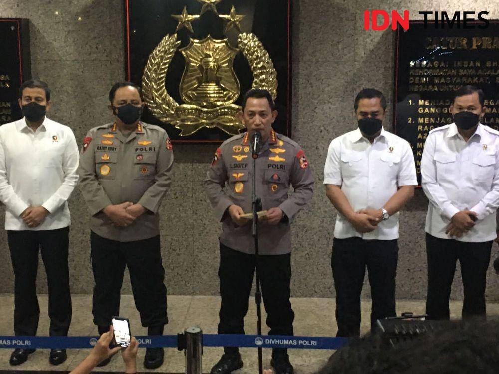 Konferensi pers Kapolri RI Listyo Sigit mengenai kasus Brigadir J (IDN Times/Irfan Fathurohman)