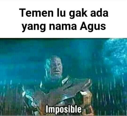 meme pemilik nama Agus (facebook.com/profile.php?id=100070451748163)