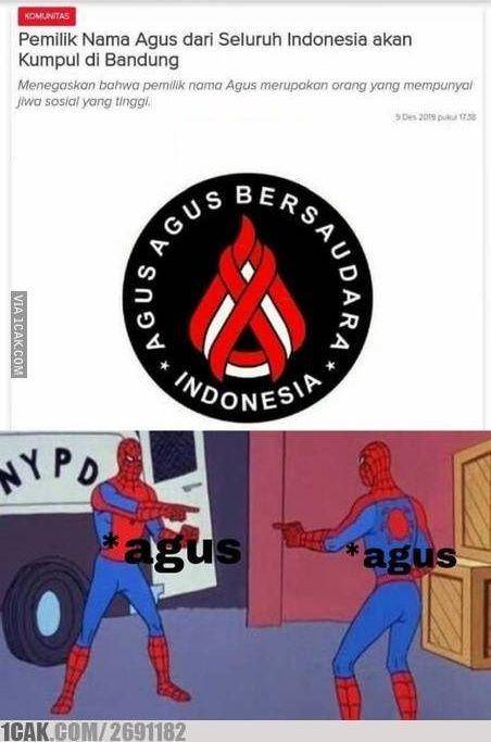 meme pemilik nama Agus (1cak.com)