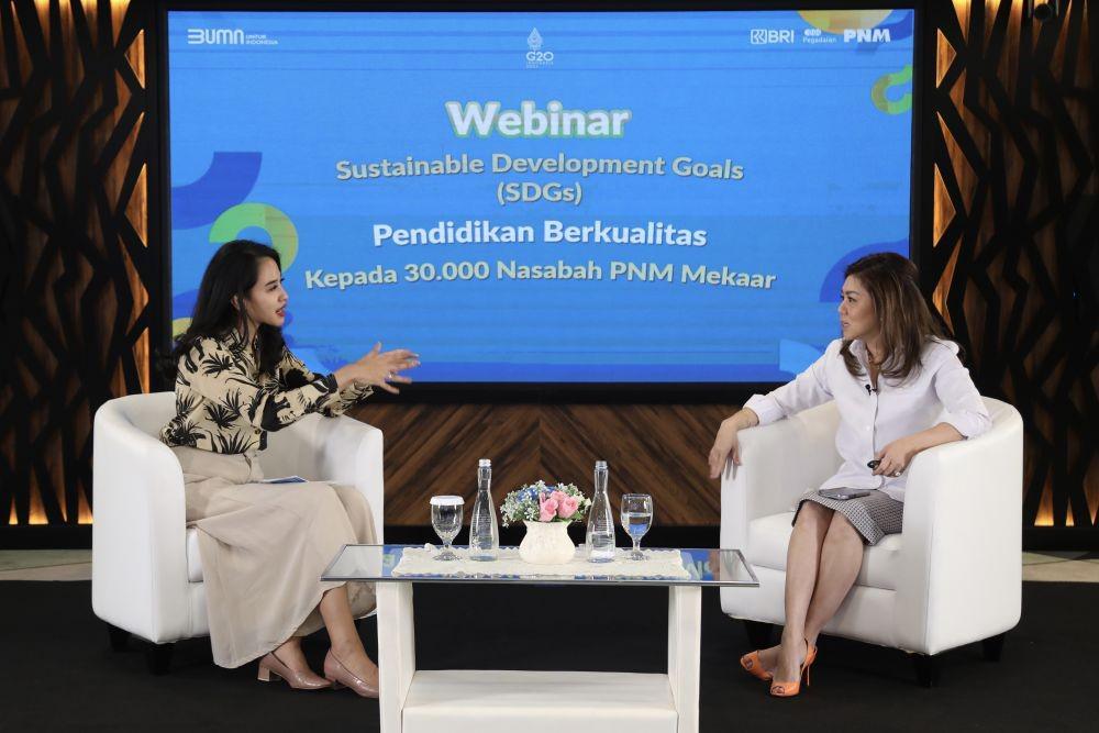 PNM Gelar Webinar SDGs Pendidikan Berkualitas bagi Pelaku Ultra Mikro