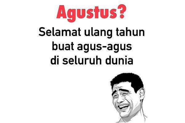 meme pemilik nama Agus (facebook.com/memeandragecomicindonesia)