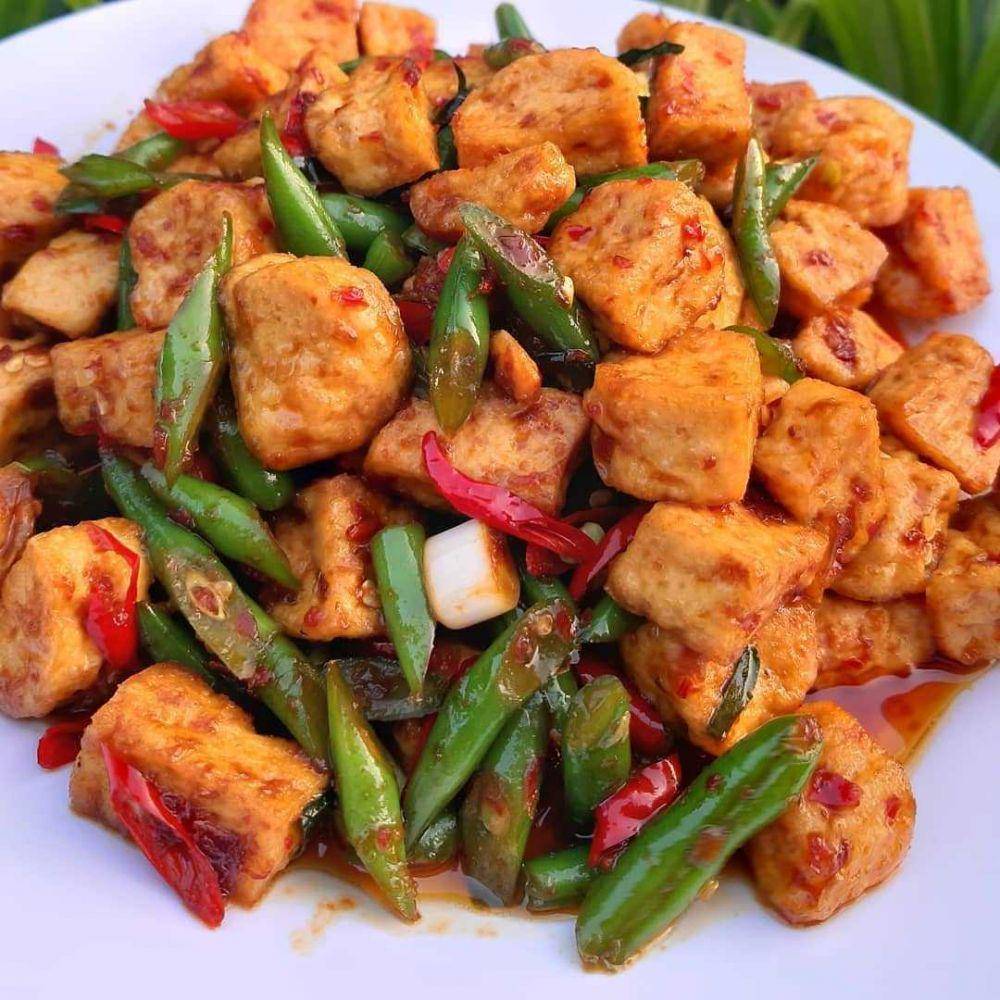 Tumis buncis tahu (instagram.com/linasutiono)