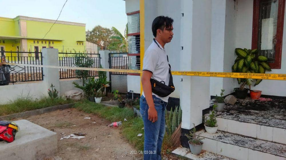Foto garis polisi yang dipasang di TKP. (Dok/Polsek Bolo)