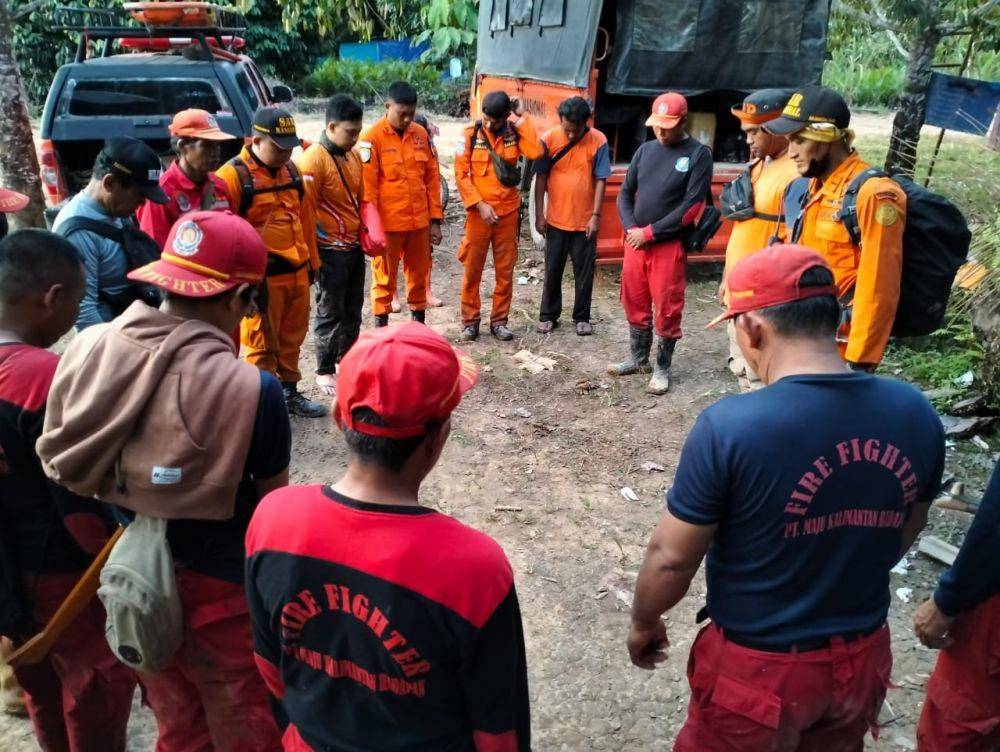 Tim Basarnas tutup pencarian Makpong, warga Kukar yang hilang di tengah hutan (dok. Basarnas Balikpapan)