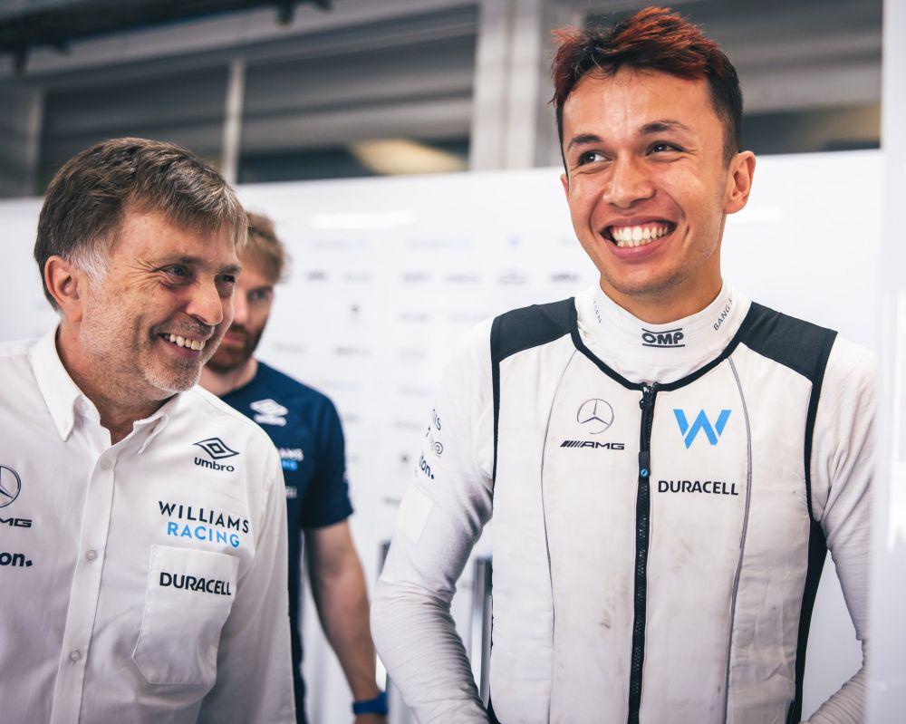 Jost Capito dan Alex Albon (twitter.com)