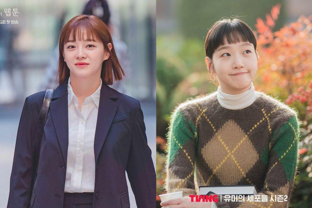 Kim Se Jeong di drama Today's Webtoon (instagram.com/sbsdrama.official) | Kim Go Eun di drama Yumi's Cells 2 (instagram.com/tving.official)