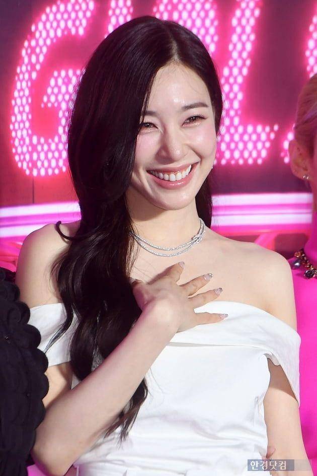 potret Tiffany SNSD di konferensi pers album FOREVER 1 pada Jumat (5/8/2022) di Seoul, Korea Selatan. (hankyung.com/Kim Soo Young)