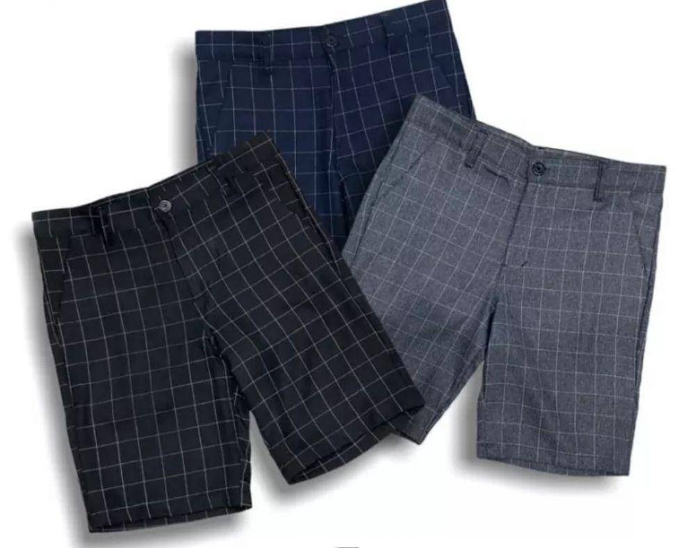 Celana Pendek Tartan Pria (lazada.co.id/Beng_fashion01)