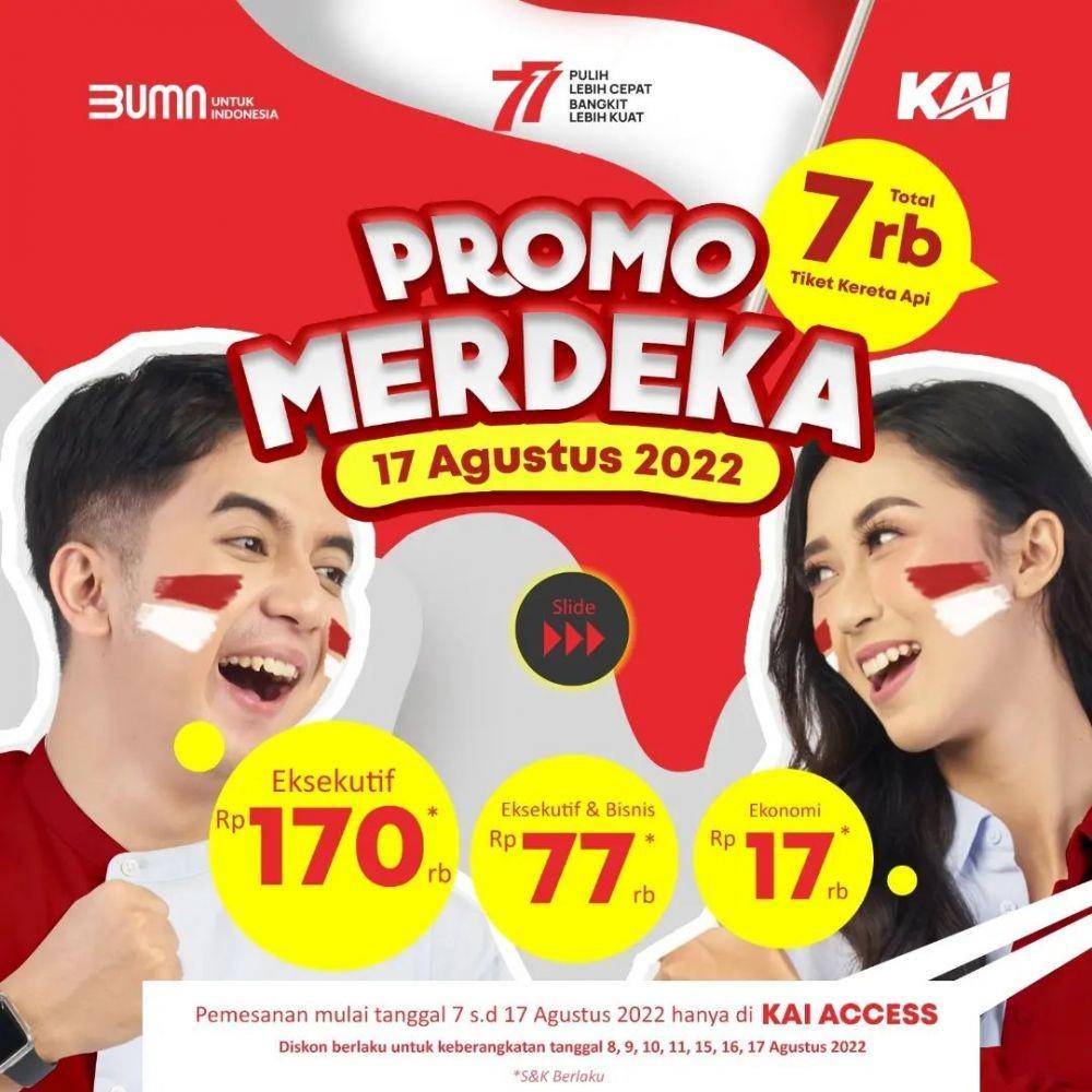 Promo Tiket Kereta Api 17 Agustusan, Harga Tiket Cuma Rp17 Ribuan!
