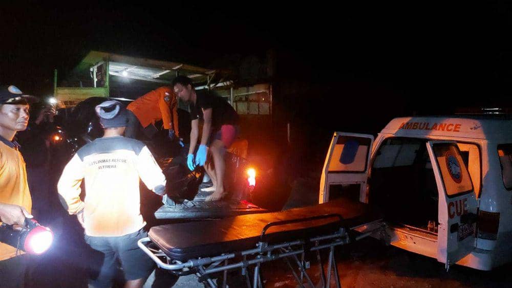 Evakuasi korban laka muara Sungai Opak.(Dok.Istimewa)