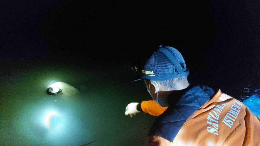Evakuasi korban laka muara Sungai Opak.(Dok.Istimewa)