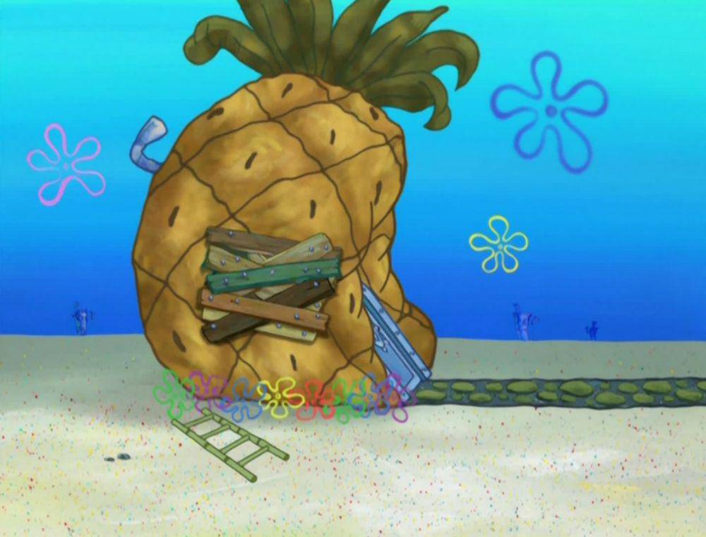 Rumah SpongeBob membusuk. (dok. Nickelodeon/SpongeBob SquarePants)