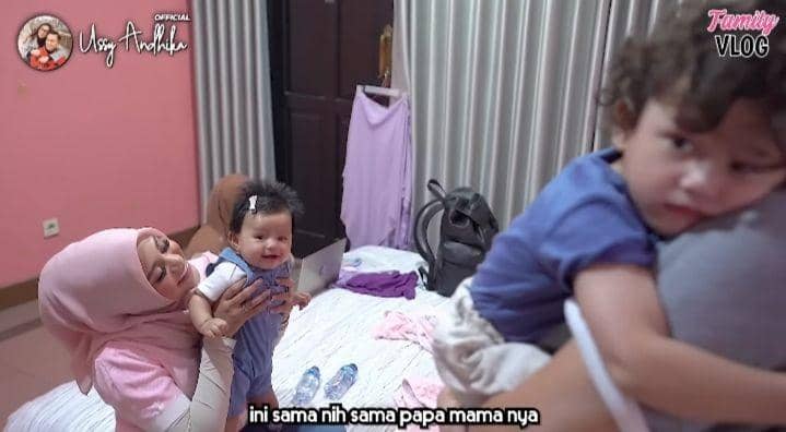 momen playdate baby Ameena dan Saka (youtube.com/Ussy Andhika Official)