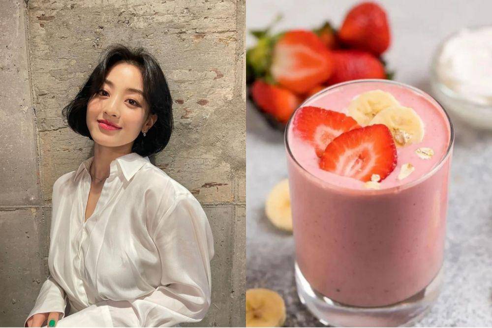 Jihyo TWICE (instagram.com/_zyozyo) | Yogurt smoothie (instagram.com/food._melodies)