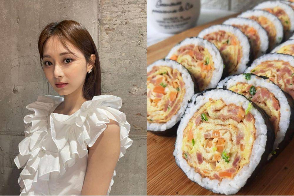 Tzuyu TWICE (instagram.com/thinkaboutzu) | Kimbap (instagram.com/qyu.kitchen)