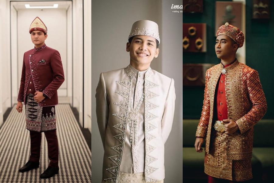 9 Inspirasi Baju Adat Pengantin Pria Ala Seleb, Menawan!