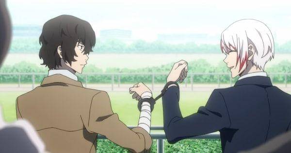 Dazai ditangkap oleh anggota Hunting Dogs ( Dok. Bones / Bungou Stray Dogs 4 )