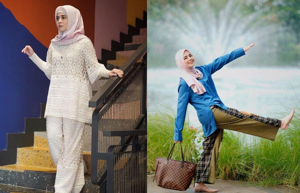 10 Potret Kasual Risty Tagor dengan Setelan Celana!