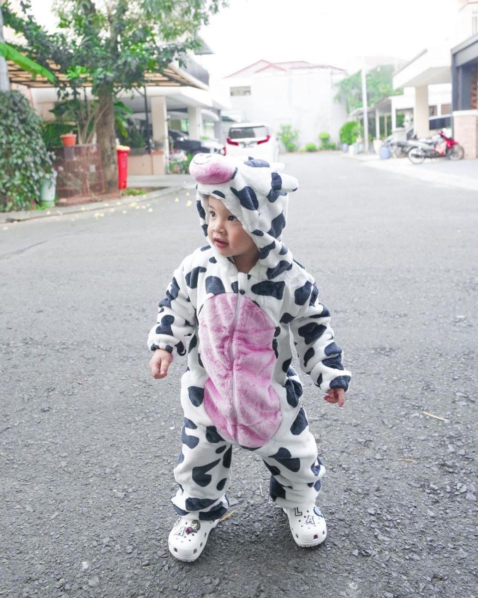 potret Gala cosplay jadi sapi (instagram.com/fuji_an/)