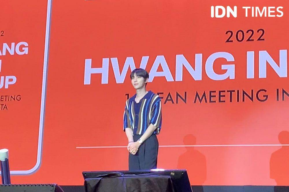 Hwang In Youp di acara fan meeting-nya di Jakarta. (IDN Times/Rafifa Shabira)