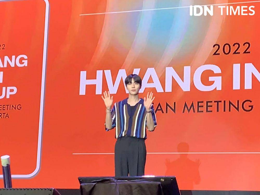 Hwang In Youp di acara fan meeting-nya di Jakarta. (IDN Times/Rafifa Shabira)