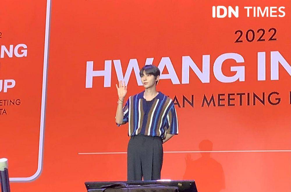 Hwang In Youp di acara fan meeting-nya di Jakarta. (IDN Times/Rafifa Shabira)