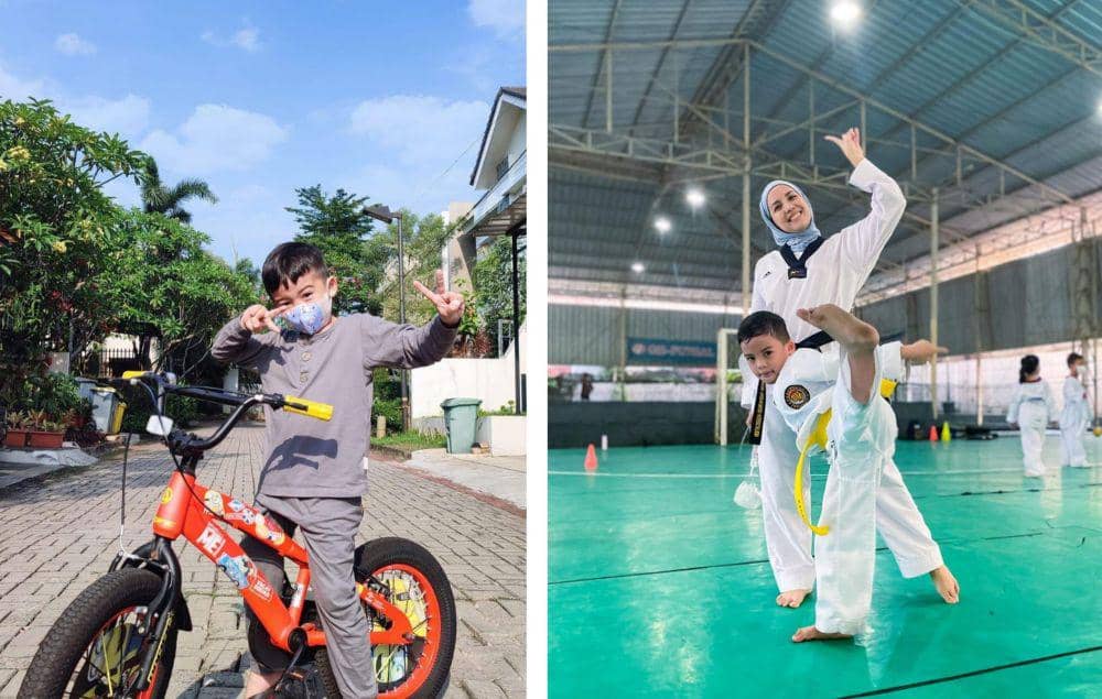 9 Potret Kanaka, Putra Sulung Tya Arisetya yang Baru Ultah ke-6!