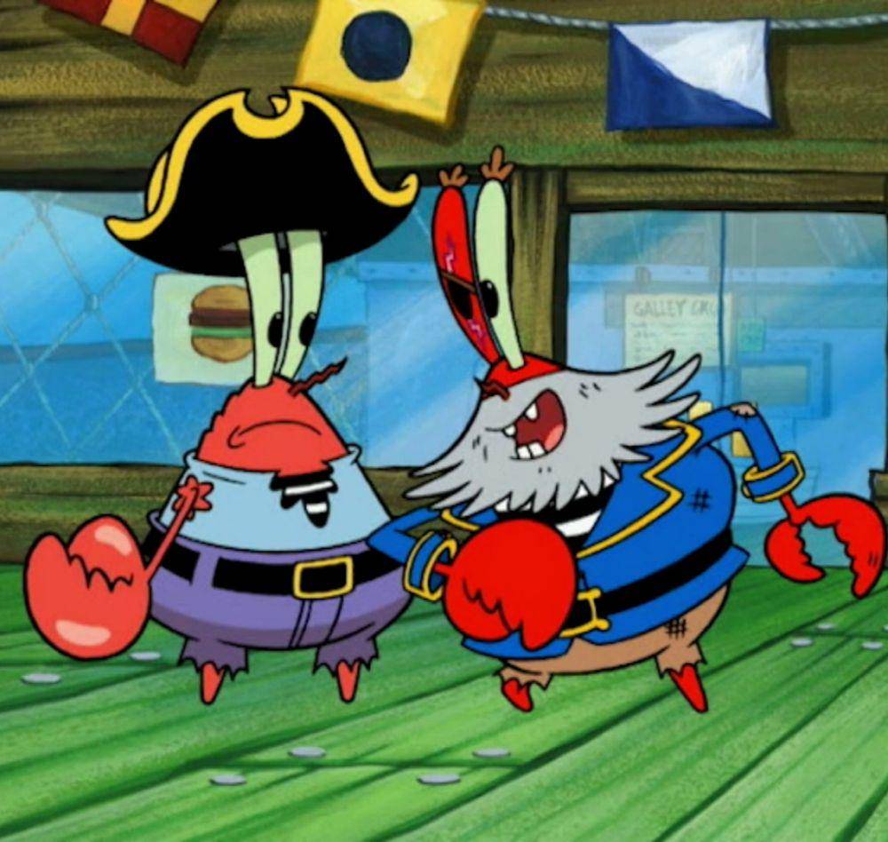 Tuan Krab berbohong pada kakeknya. (dok.Nickelodeon/SpongeBob SquarePants)
